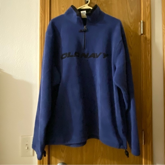 Old Navy Sweatshirt Unisex Size X-Large Blue 1/4 Zip - Picture 10 of 11
